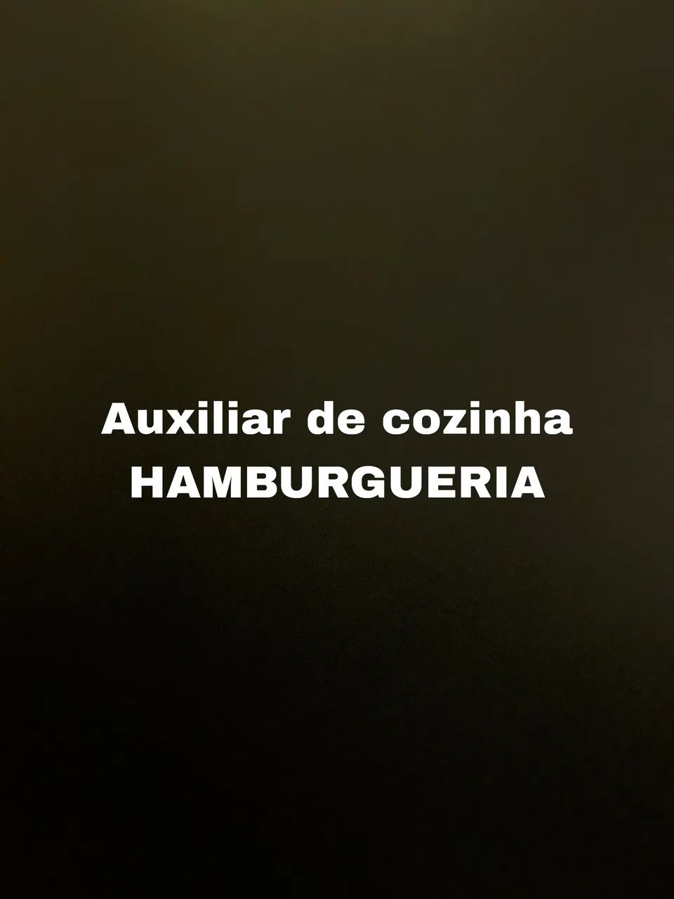 Auxiliar de cozinha Cohatrac 