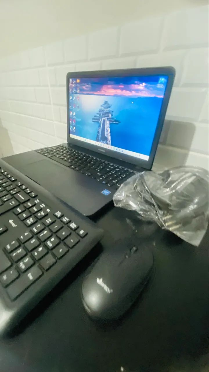 ? Notebook Samsung Book + Kit Teclado e Mouse Sem Fio - R$ 1.300 - Foto 2