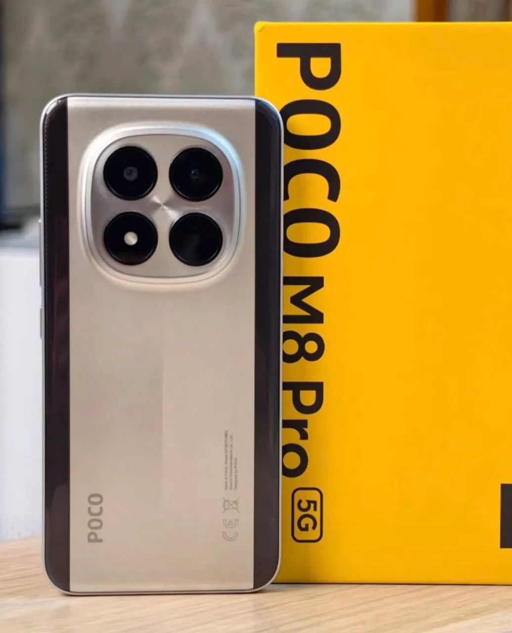 Celular Lançamento Novo - Poco M8 Pro - 512/12 Prata - Ofertãooo de Carnaval  