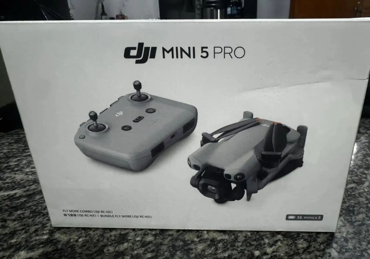 Drone DJI Mini 5 Pro Fly More Combo Plus (Sem tela) Novo Lacrado  - Foto 3