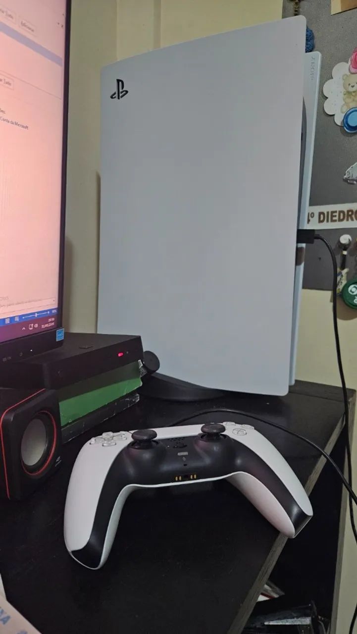 PS5 Fat 825GB com leitor + controle e caixa - Completo - Foto 2