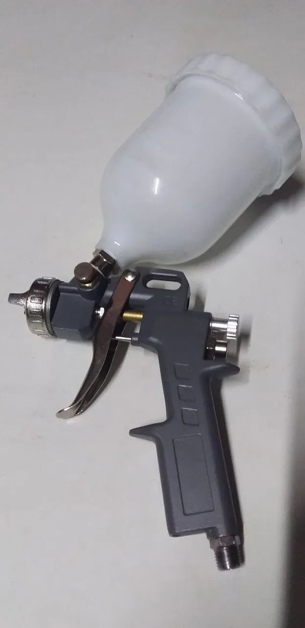 Pistola de pintura nova bico 1.5 testamos na hora!
