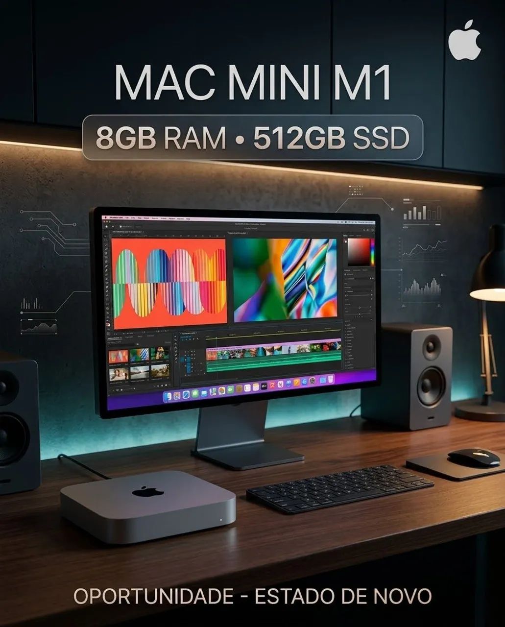 Mac Mini M1 Apple - 8GB RAM 512 SSD Impecável! - Foto 3