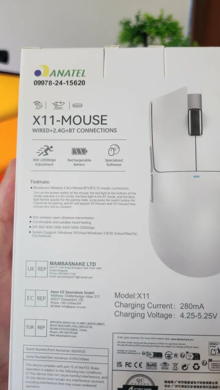 Mouse Attack Shark X11 com dock - Foto 3