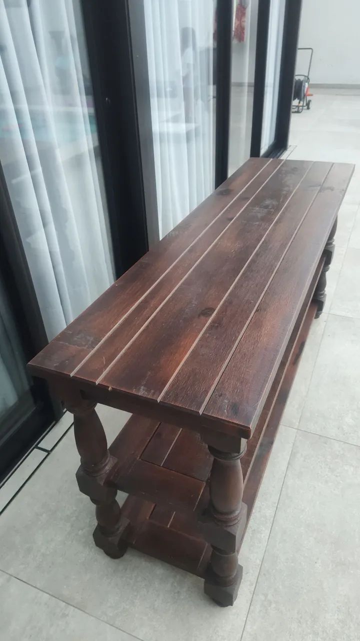 Vendo Rack de madeira maciça - Foto 3