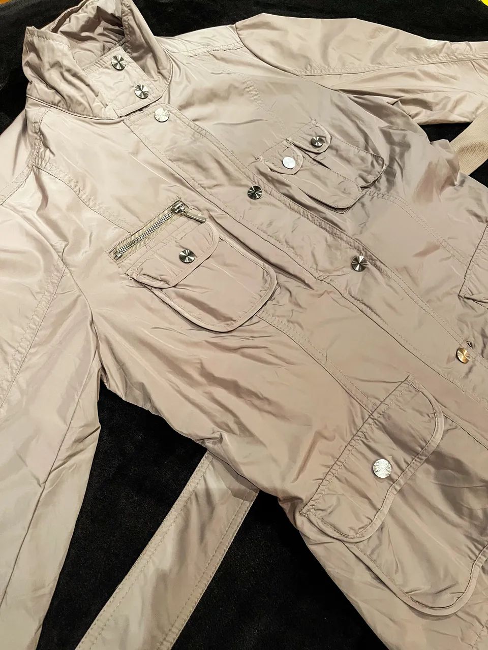 Jaqueta Parka Nude/Caqui - Foto 3
