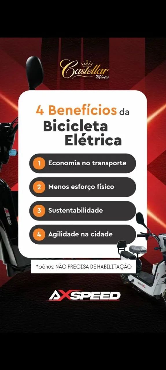 Motoneta elétrica light AXspeed - Foto 3