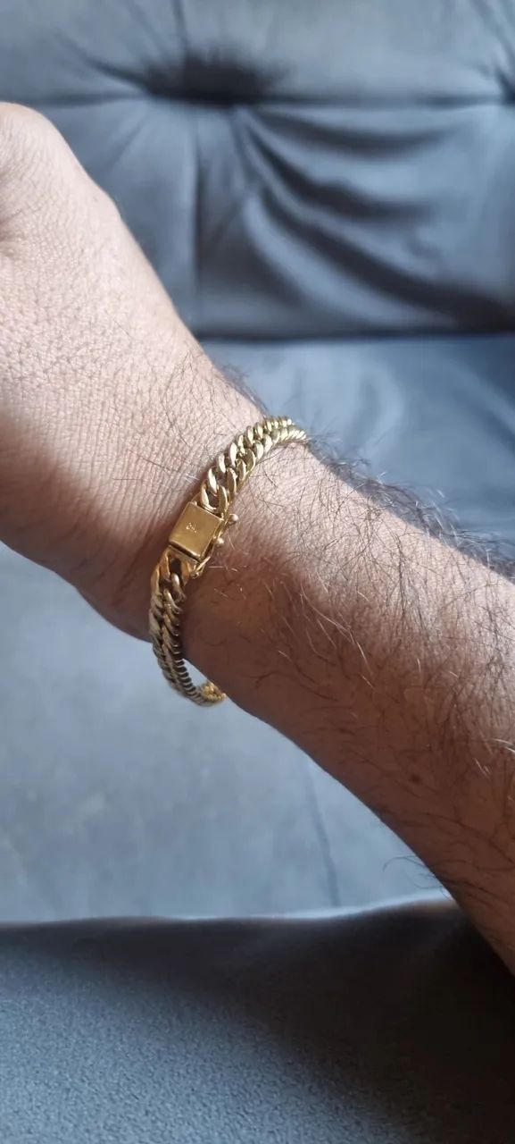 Pulseira de ouro 18k 750 - Foto 3