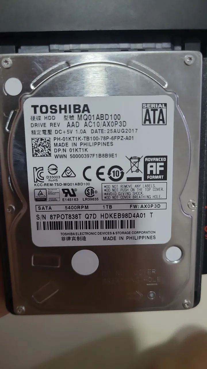 HD externo 1TB 3.1 cabo USB tipo C - Foto 2