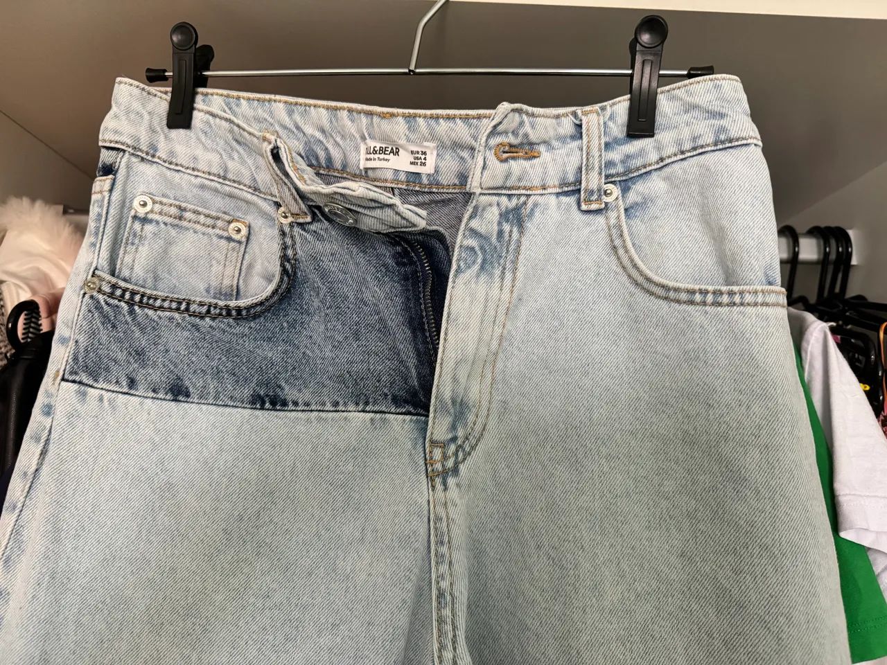 Calça jeans feminina 36 pull &bear - Foto 3