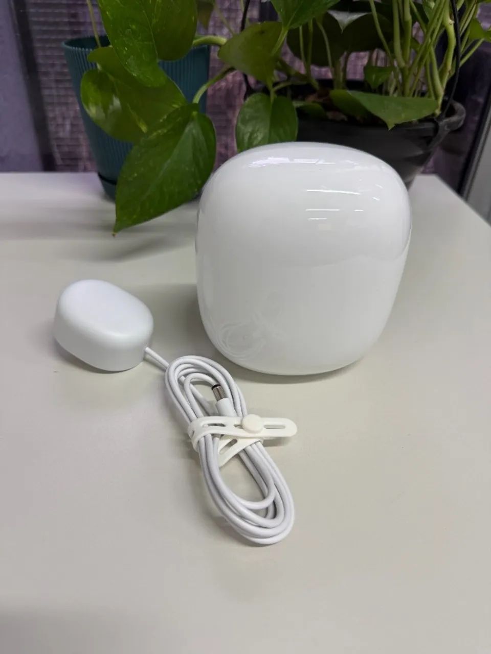 Roteador Google Nest Wi-Fi Pro 6e com suporte a automação com Matter e Thread