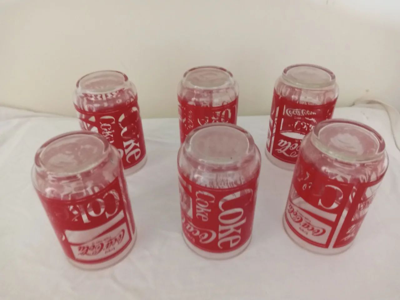 Copos Antgos Coca-Cola anos 80