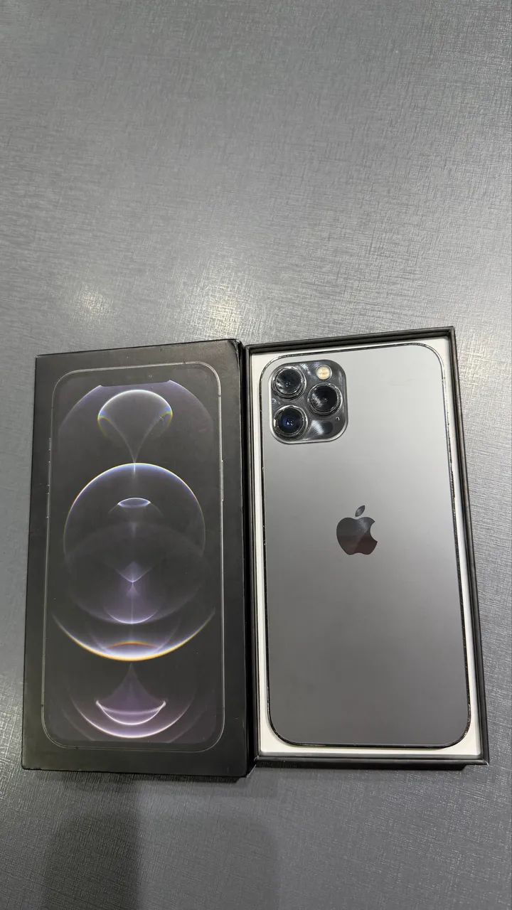 IPHONE 12 PRO MAX 128 BATERIA 100% ZERO - Celulares e Smartphones
