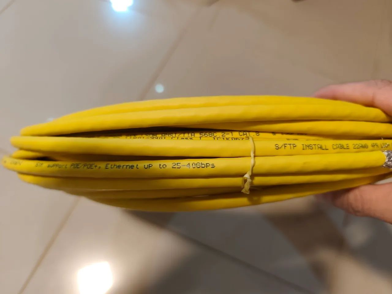  Cabo de rede ethernet CAT 8 Cabo RJ45 Cabo de internet  - Foto 3