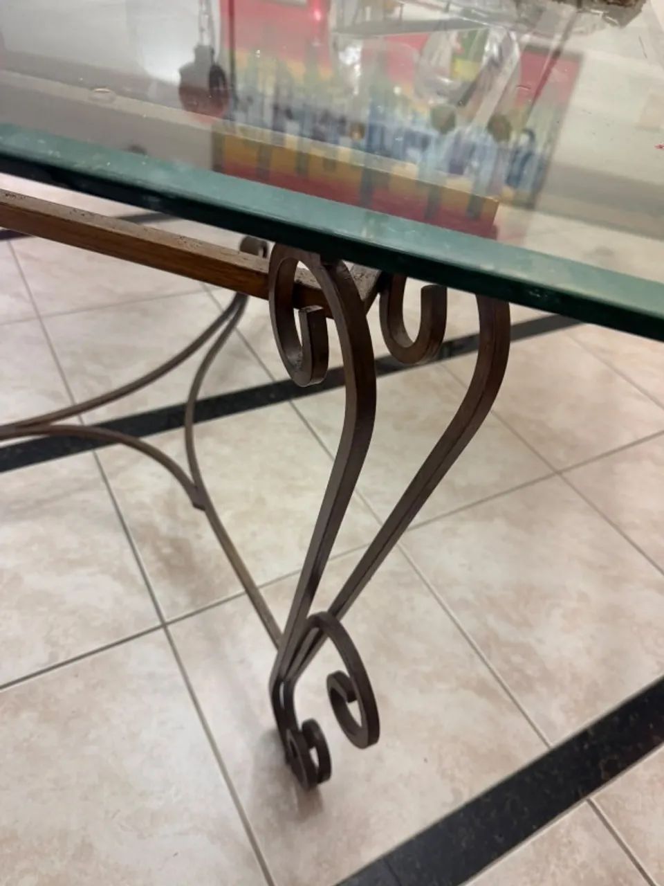 mesa de jantar vidro - Foto 2