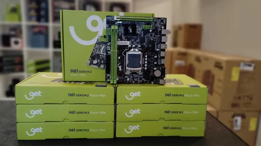 Placa Mãe 1155 H61 - NOVA - Foto 4