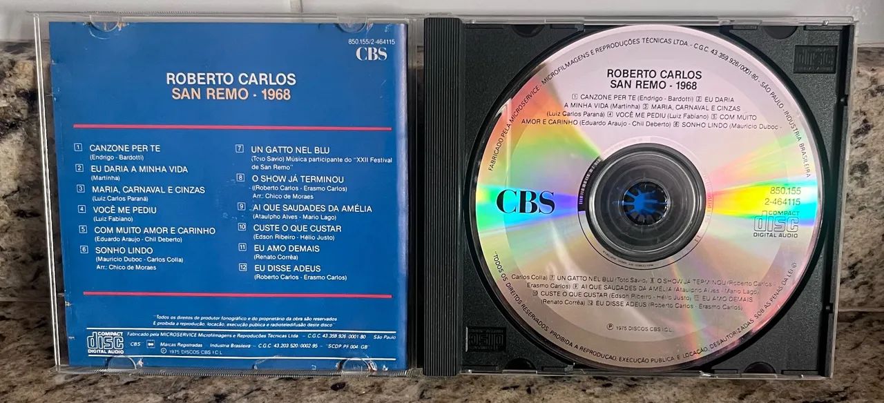 CD Roberto Carlos  San Remo 1968 - Foto 2