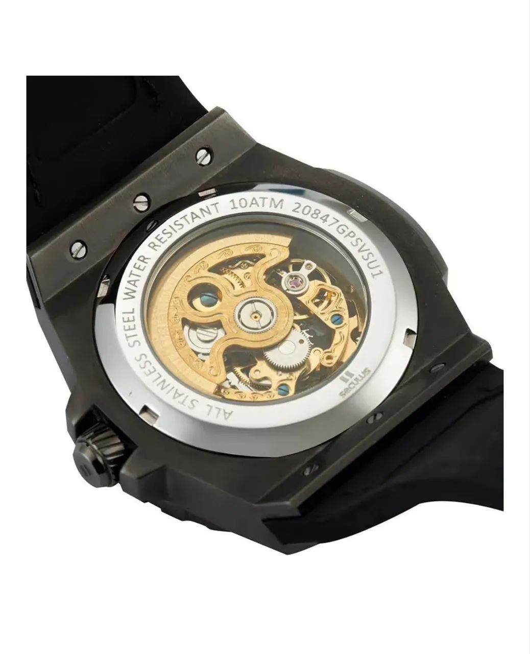 Séculos Automático Esqueleto Black - Foto 3