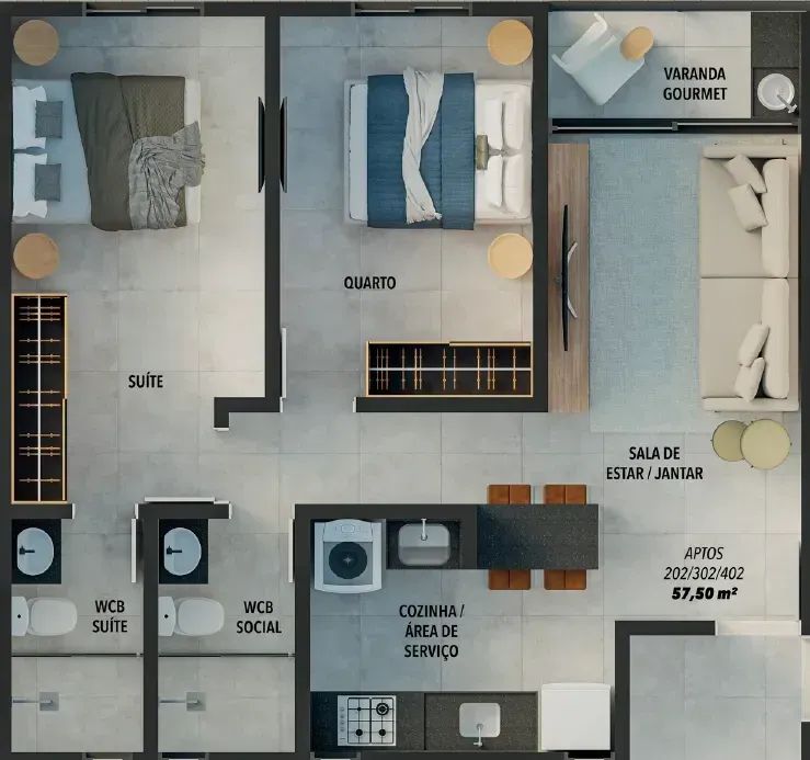 Apartamento com 2 Quartos nos Bancários - Foto 4