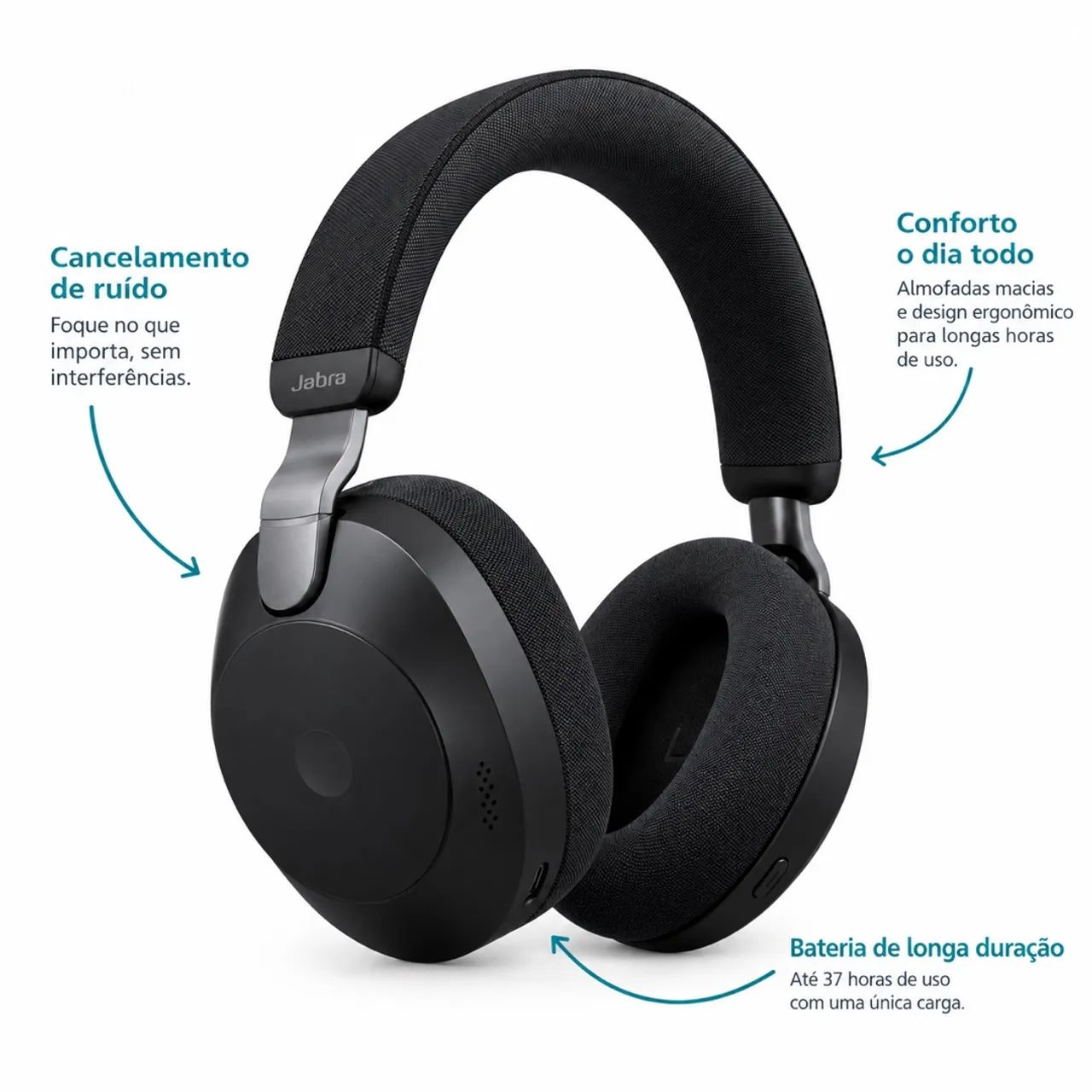 Headset Jabra Evolve3 85 Bluetooth USB - Foto 3