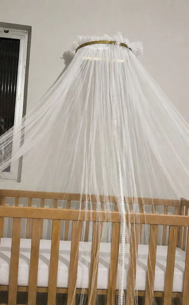 Baixei Berco americano de madeira véu dorcel e colchao