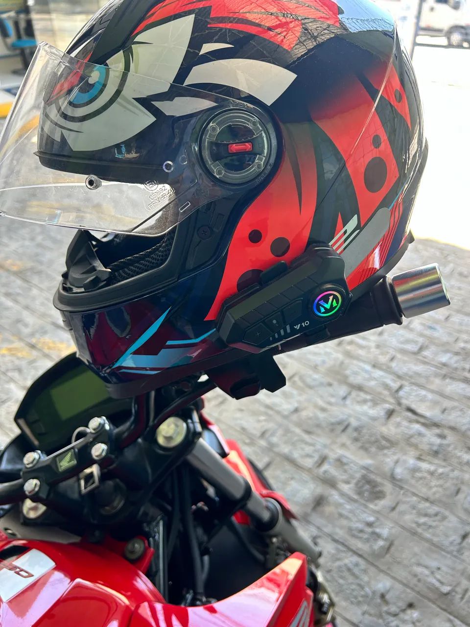 Comunicador de capacete 