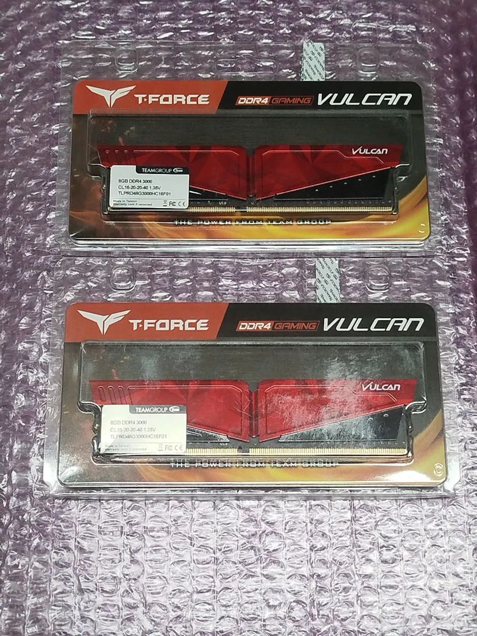 Memórias DDR4 T-Force 16Gb (2X8)