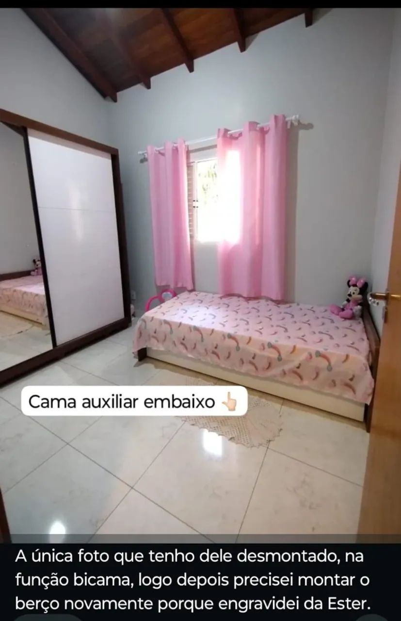 Berço Americano Completo com Cama Auxiliar e Cômoda - Ótimo Custo-Benefício - Foto 3