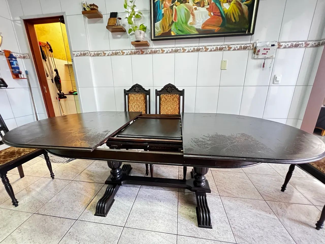 Mesa de madeira antiga  - Foto 3