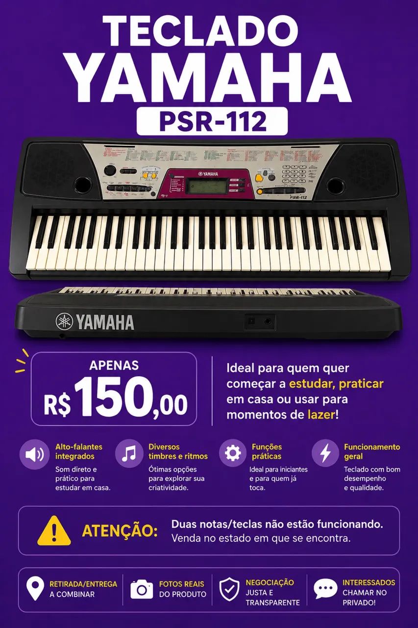 Teclado Yamaha 