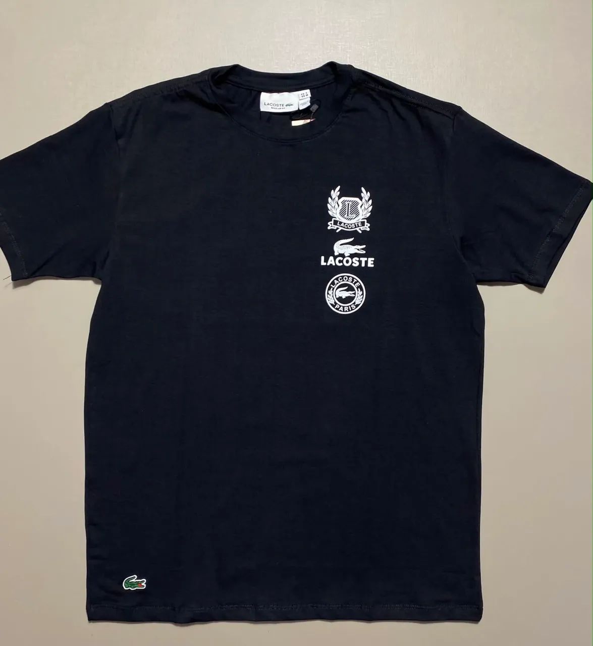 Camiseta Preta Logo Branco