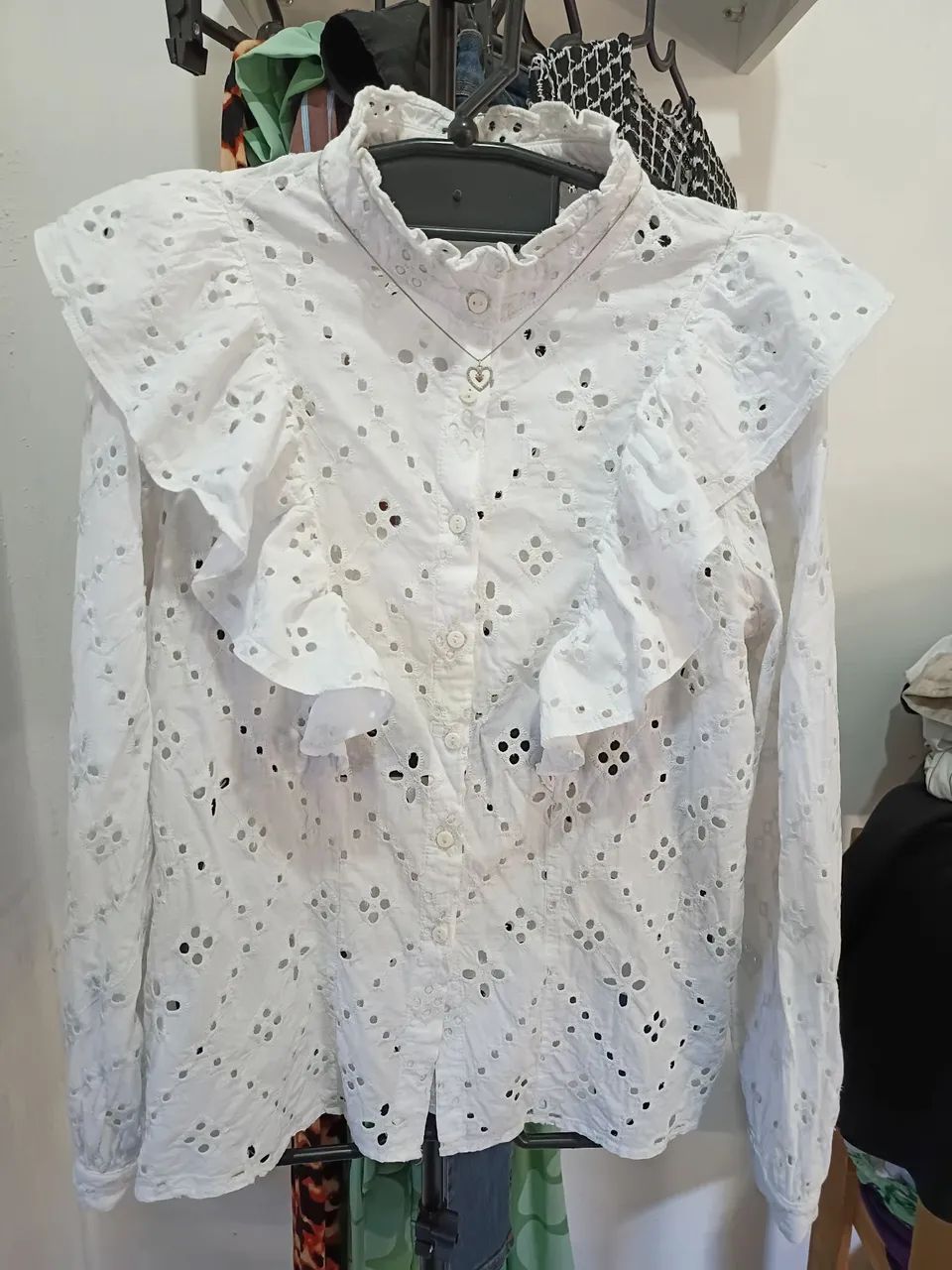 Camisa marfino Tam M (38)  - Foto 2