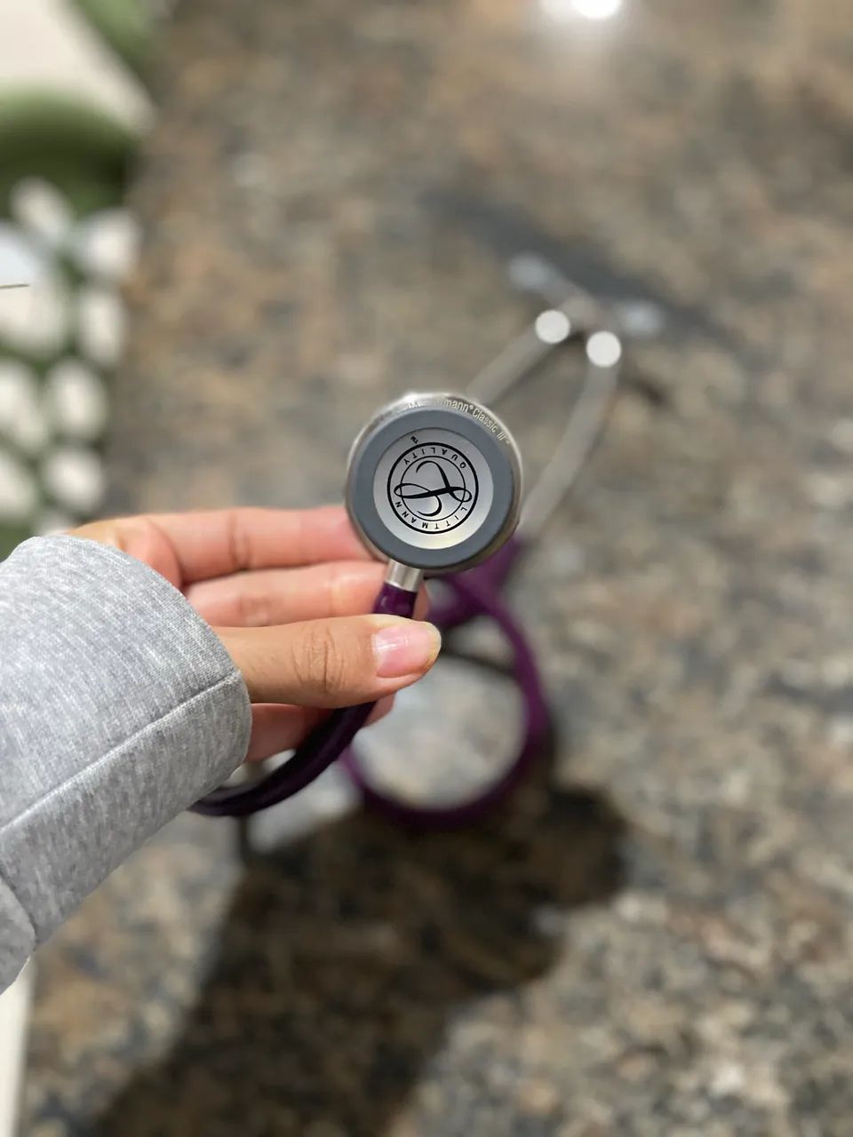 Estetoscópio 3M Littmann Classic III ROXO - Foto 5