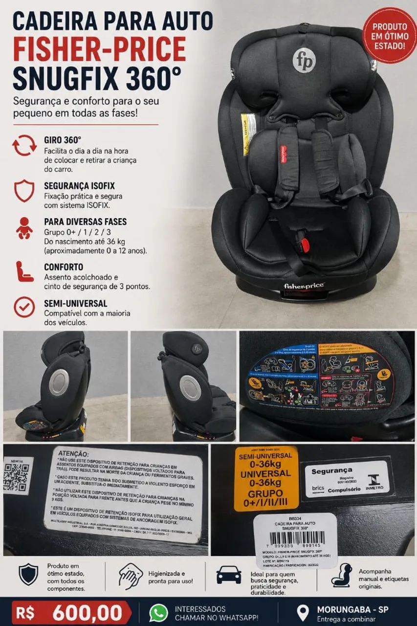 Cadeirinha infantil 