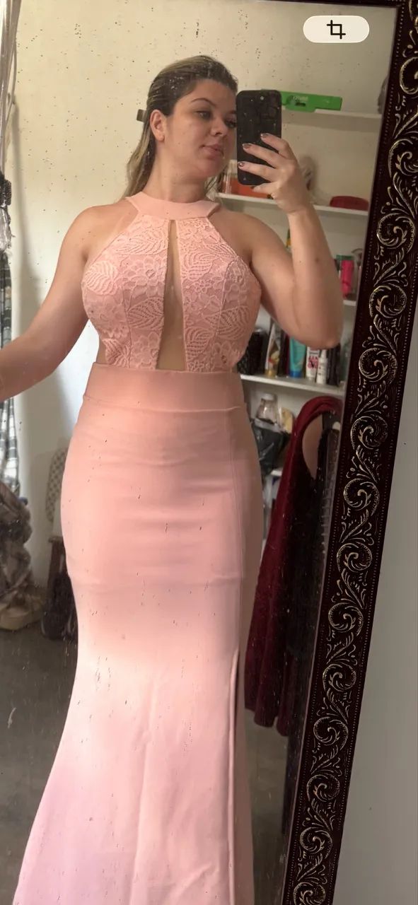 Vestido de festa - Rosa / Rosê - Foto 4