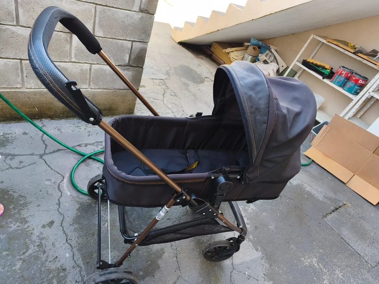 Carrinho de Bebê Galzerano + Bebê Conforto 