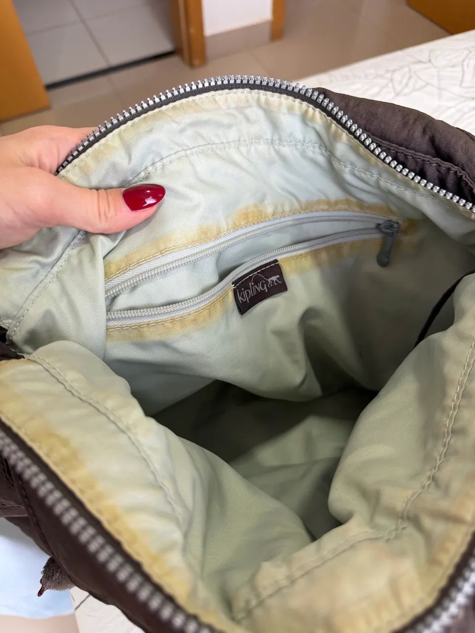 Bolsa Kipling ORIGINAL Marrom  - Foto 4