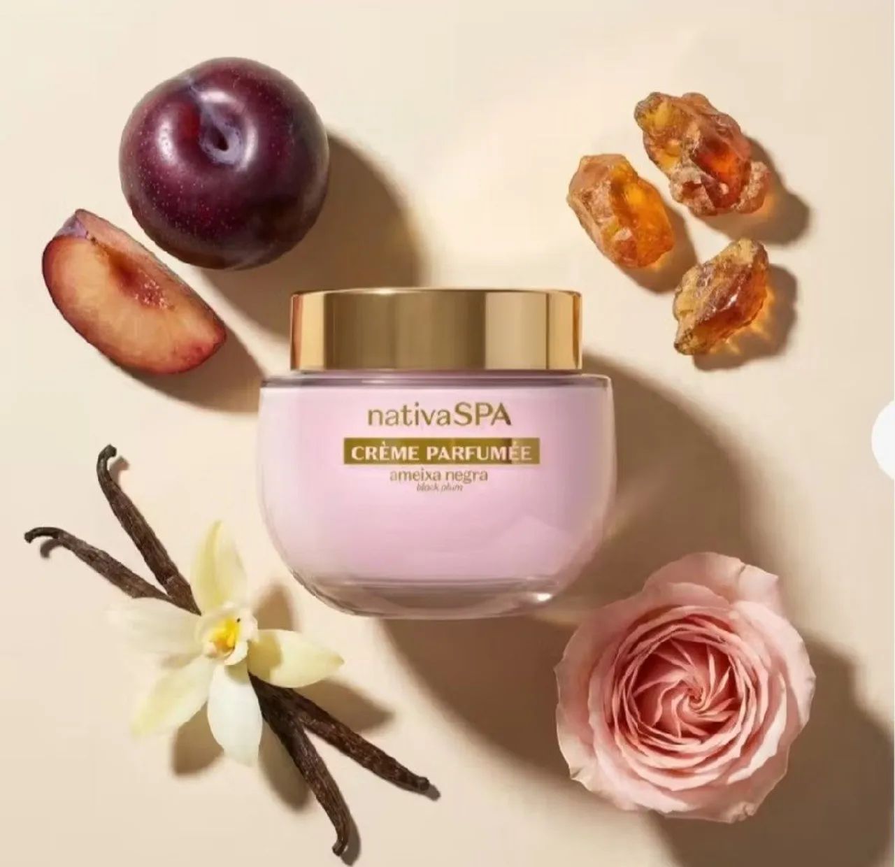 Créme Parfumèe Ultra Perfumado Nativa Spa Ameixa, 200g  - Foto 4