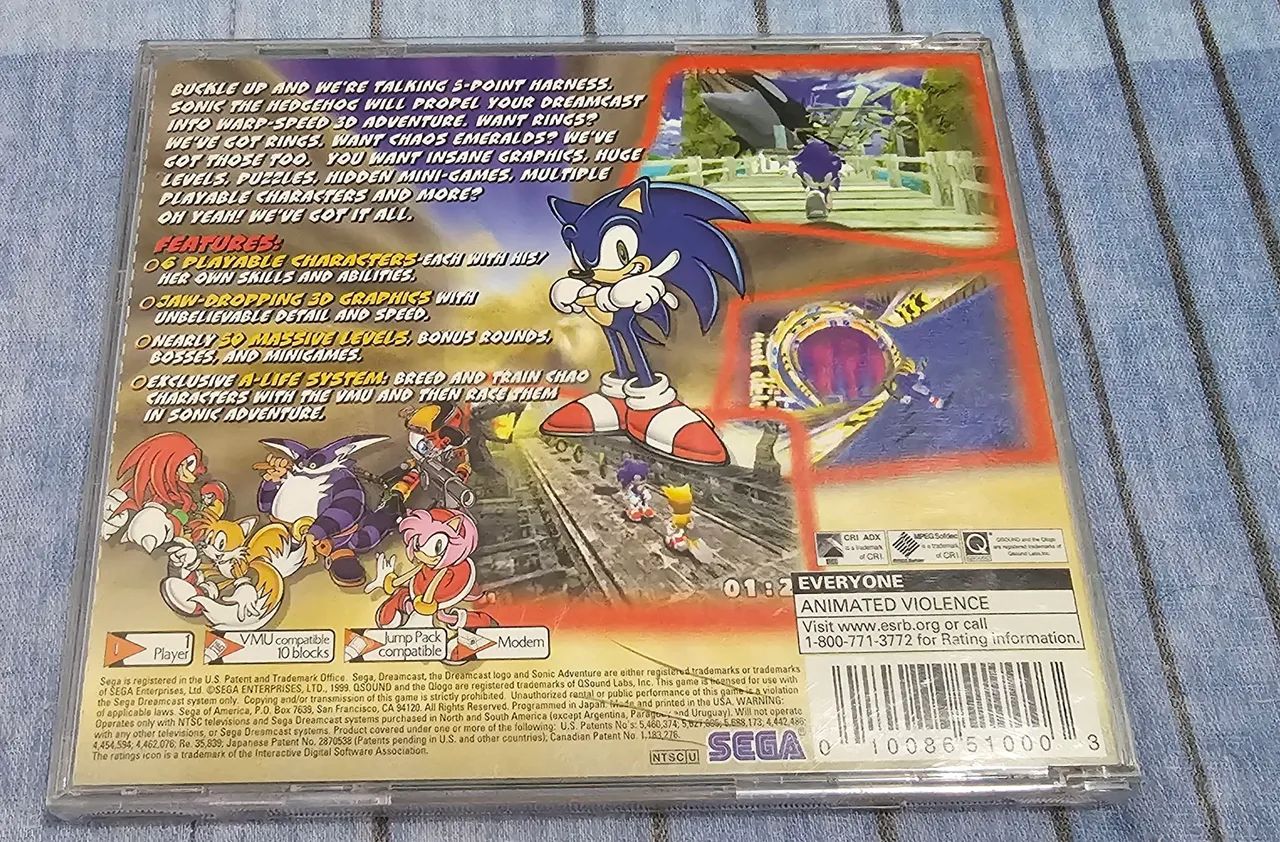 Sonic Adventure Dreamcast defeito - Foto 4
