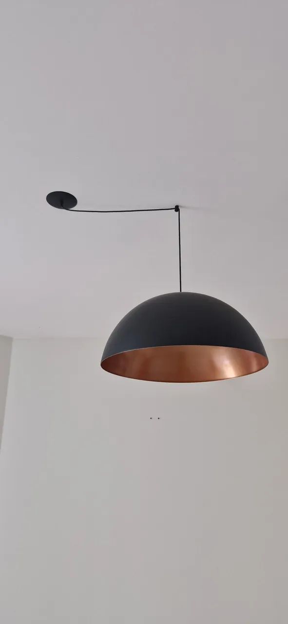 Luminária Pendente Preto - Foto 2