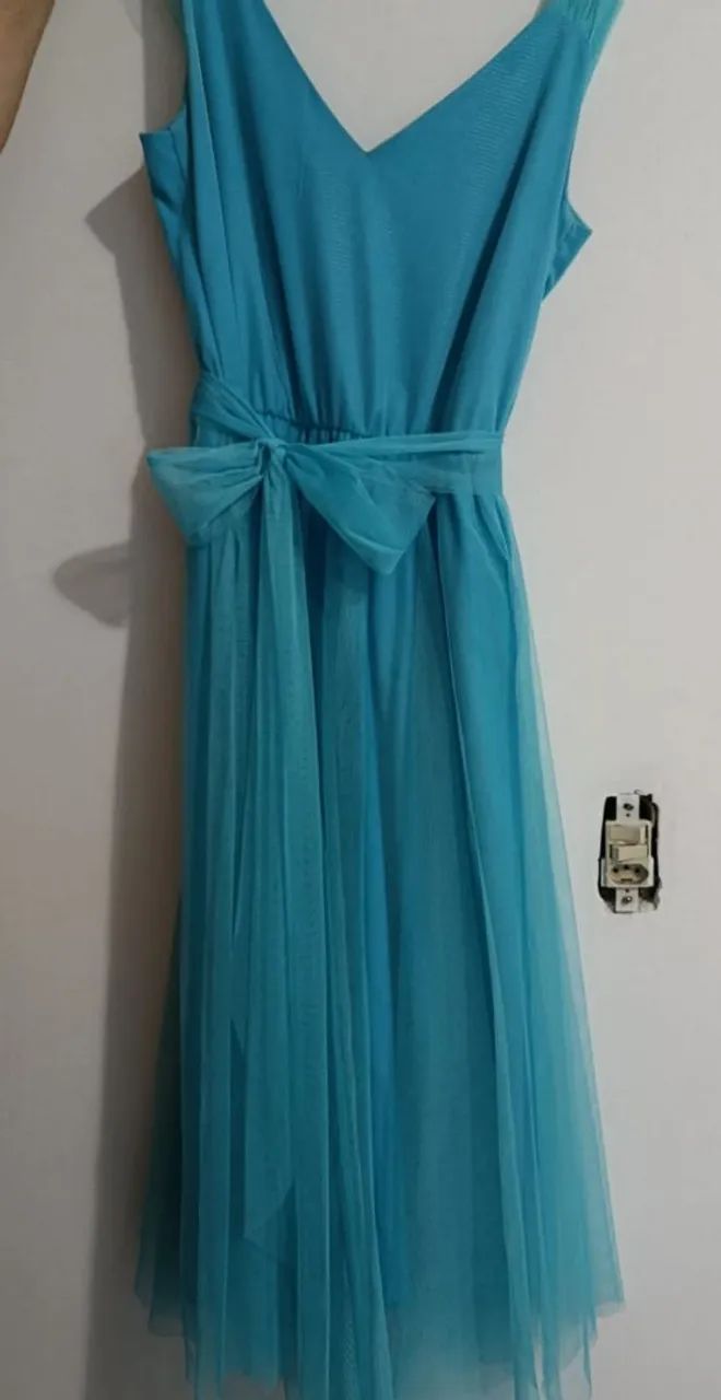 Vestido de festa azul claro - Foto 2