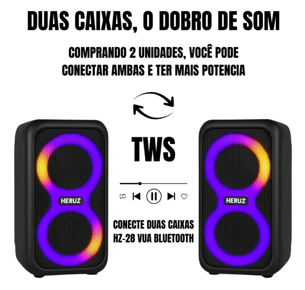Caixa de Som heruz  - Foto 3