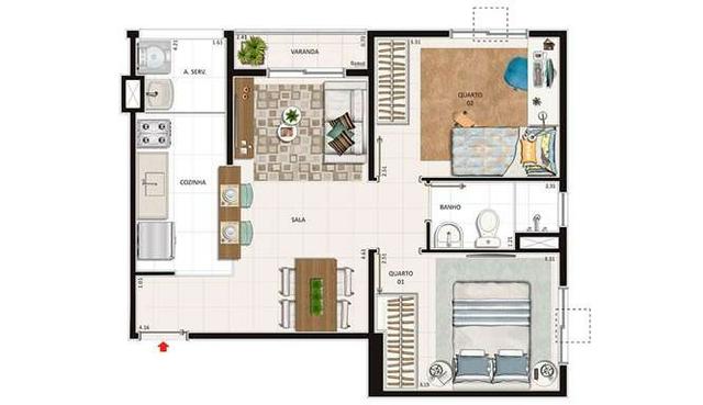 Vista alegre, iraja, apartamento 2 Qts, documentação grátis, parcelamos entrada - Foto 2