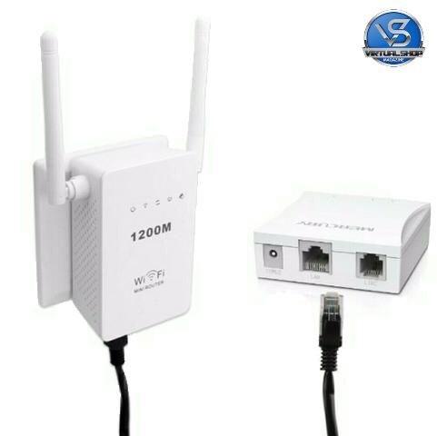 Repetidor De Sinal Wifi Roteador 2 Antenas 1200mbps Sem Fio