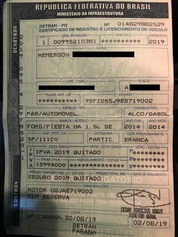 Ford New Fiesta 2014 Branco 1.5 SE - Foto 13