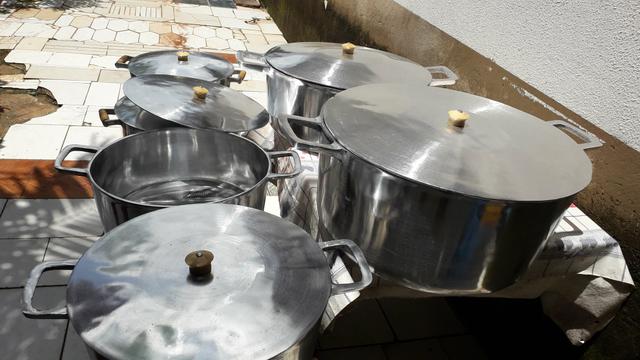 Panelas grande pra restaurantes ALUMÍNIO grosso