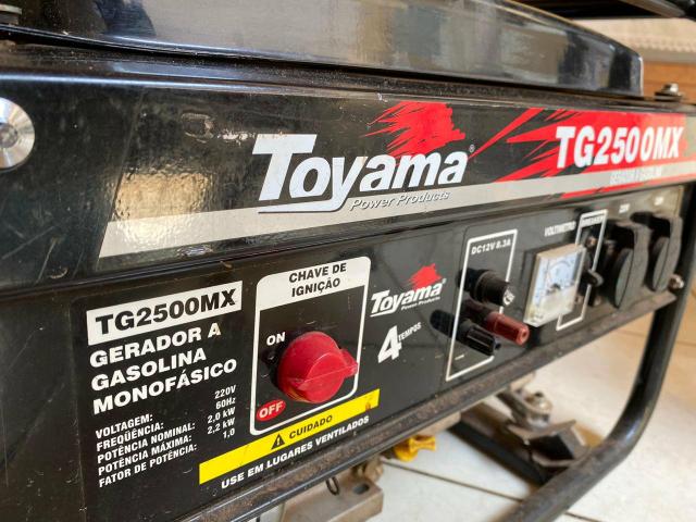 Gerador De Energia À Gasolina 2,2 Kva Tg2500mx Toyama - Foto 2