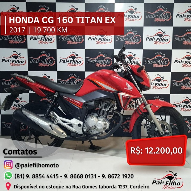 HONDA CG 160 TITAN EX ANO 2017 FINANCIAMOS EM ATE 48X