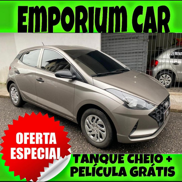 TANQUE CHEIO SO NA EMPORIUM CAR!!! HYUNDAI HB20 1.0 SENSE ANO 2021 COM MIL DE ENTRADA