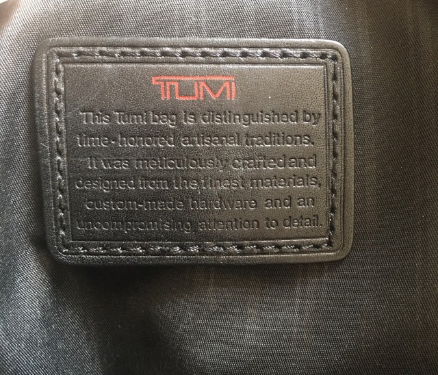 tumi leather bolsa